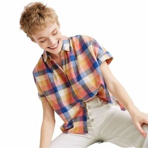 Madewell Multicolor Plaid Button Down Shirt